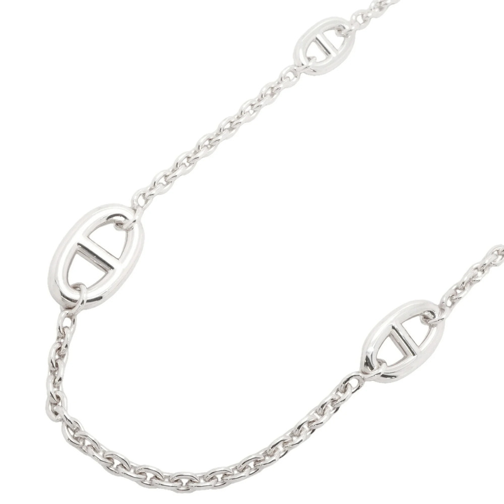 HERMES Silver Necklace